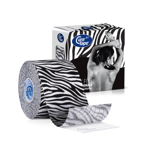 curetape art kinesiotape zebra